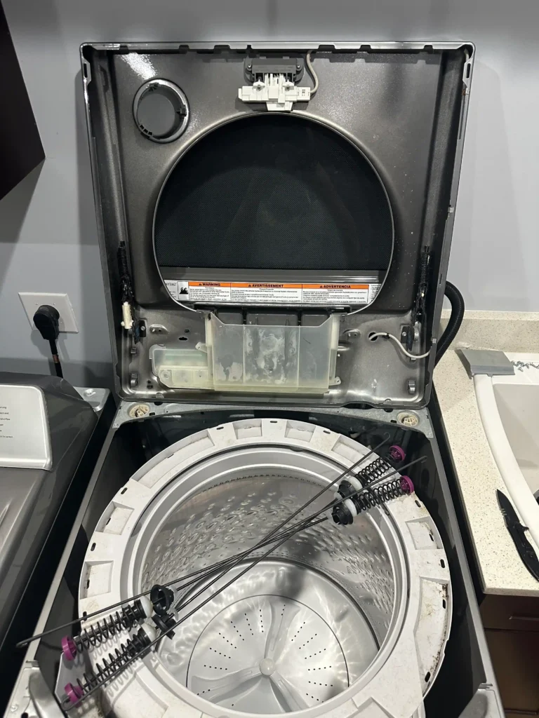 Washing machine drum and bearing repair diagnostic for loud noises in Charlotte NC